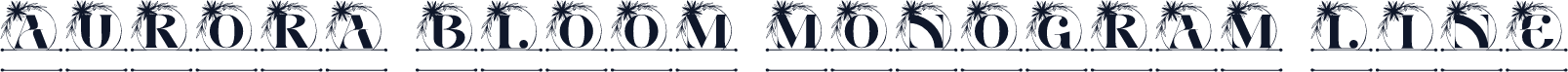Aurora Bloom Monogram Line