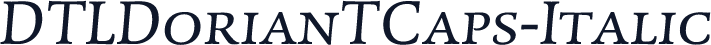 DTLDorianTCaps-Italic