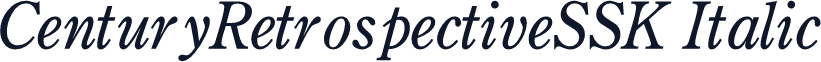 CenturyRetrospectiveSSK Italic
