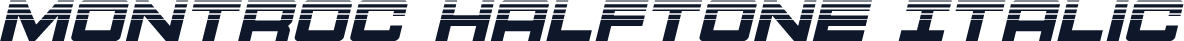Montroc Halftone Italic