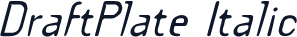 DraftPlate Italic