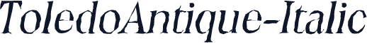 ToledoAntique-Italic
