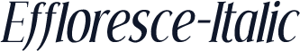 Effloresce-Italic