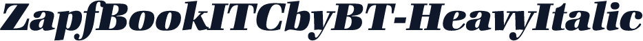 ZapfBookITCbyBT-HeavyItalic