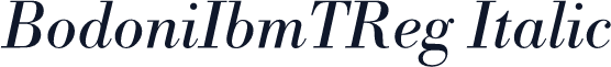 BodoniIbmTReg Italic