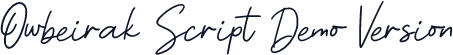 Owbeirak Script Demo Version