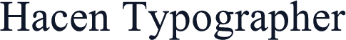 Hacen Typographer