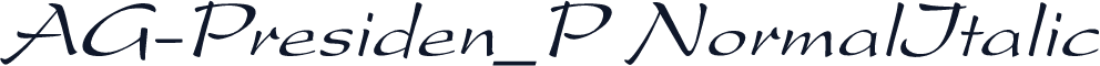 AG-Presiden_P NormalItalic