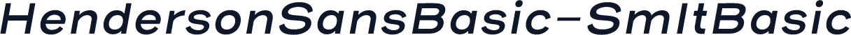 HendersonSansBasic-SmItBasic