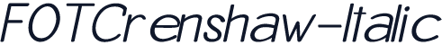 FOTCrenshaw-Italic