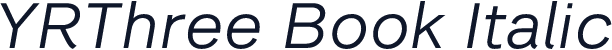 YRThree Book Italic