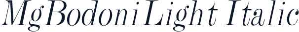 MgBodoniLight Italic