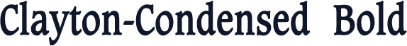 Clayton-Condensed Bold