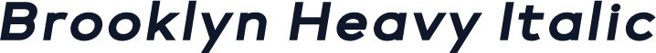 Brooklyn Heavy Italic