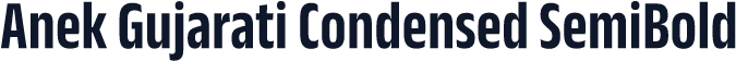 Anek Gujarati Condensed SemiBold