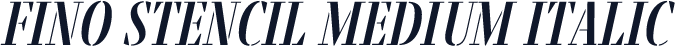Fino Stencil Medium Italic