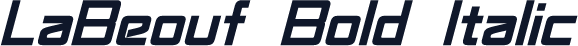 LaBeouf Bold Italic