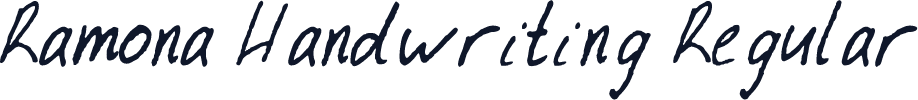 Ramona Handwriting Regular