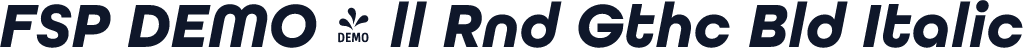 FSP DEMO - ll Rnd Gthc Bld Italic