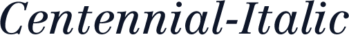 Centennial-Italic