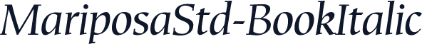 MariposaStd-BookItalic
