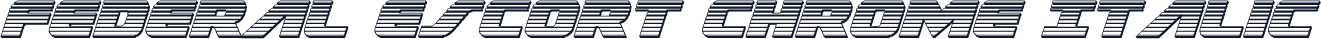 Federal Escort Chrome Italic
