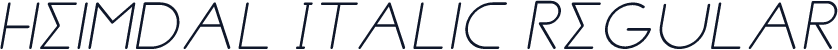 Heimdal Italic Regular