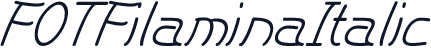 FOTFilaminaItalic