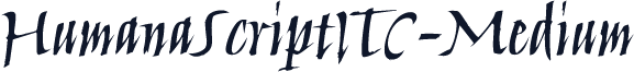 HumanaScriptITC-Medium