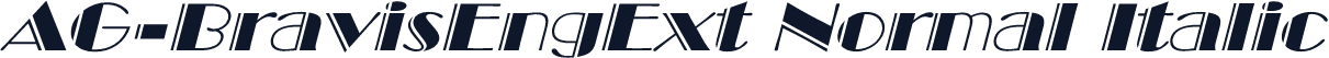 AG-BravisEngExt Normal Italic