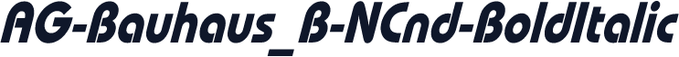 AG-Bauhaus_B-NCnd-BoldItalic