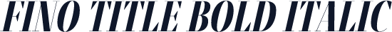 Fino Title Bold Italic