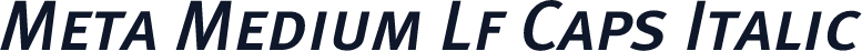 Meta Medium Lf Caps Italic
