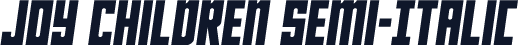 Joy Children Semi-Italic