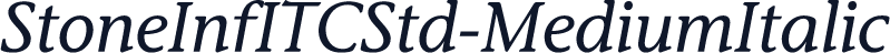 StoneInfITCStd-MediumItalic