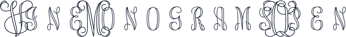 Vine MonogramsOpen