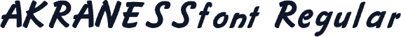 AKRANESSfont Regular