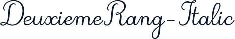 DeuxiemeRang-Italic