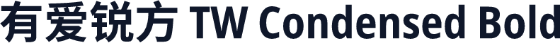 有爱锐方 TW Condensed Bold