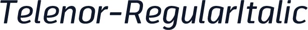Telenor-RegularItalic