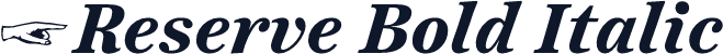☞Reserve Bold Italic