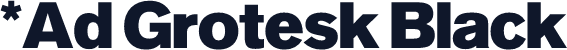 *Ad Grotesk Black