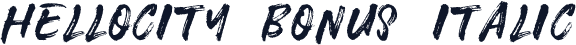 Hellocity Bonus Italic
