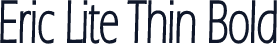 Eric Lite Thin Bold