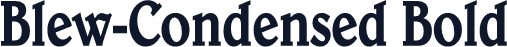 Blew-Condensed Bold