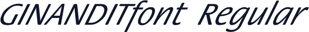 GINANDITfont Regular
