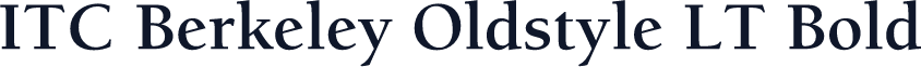 ITC Berkeley Oldstyle LT Bold