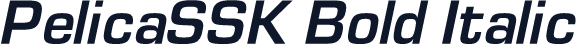 PelicaSSK Bold Italic
