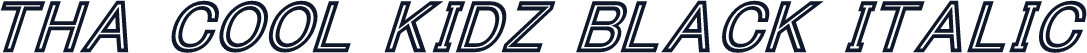 Tha Cool Kidz Black Italic