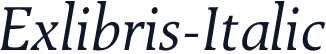 Exlibris-Italic